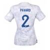 Frankrike Benjamin Pavard #2 Bortatröja Dam VM 2022 Korta ärmar